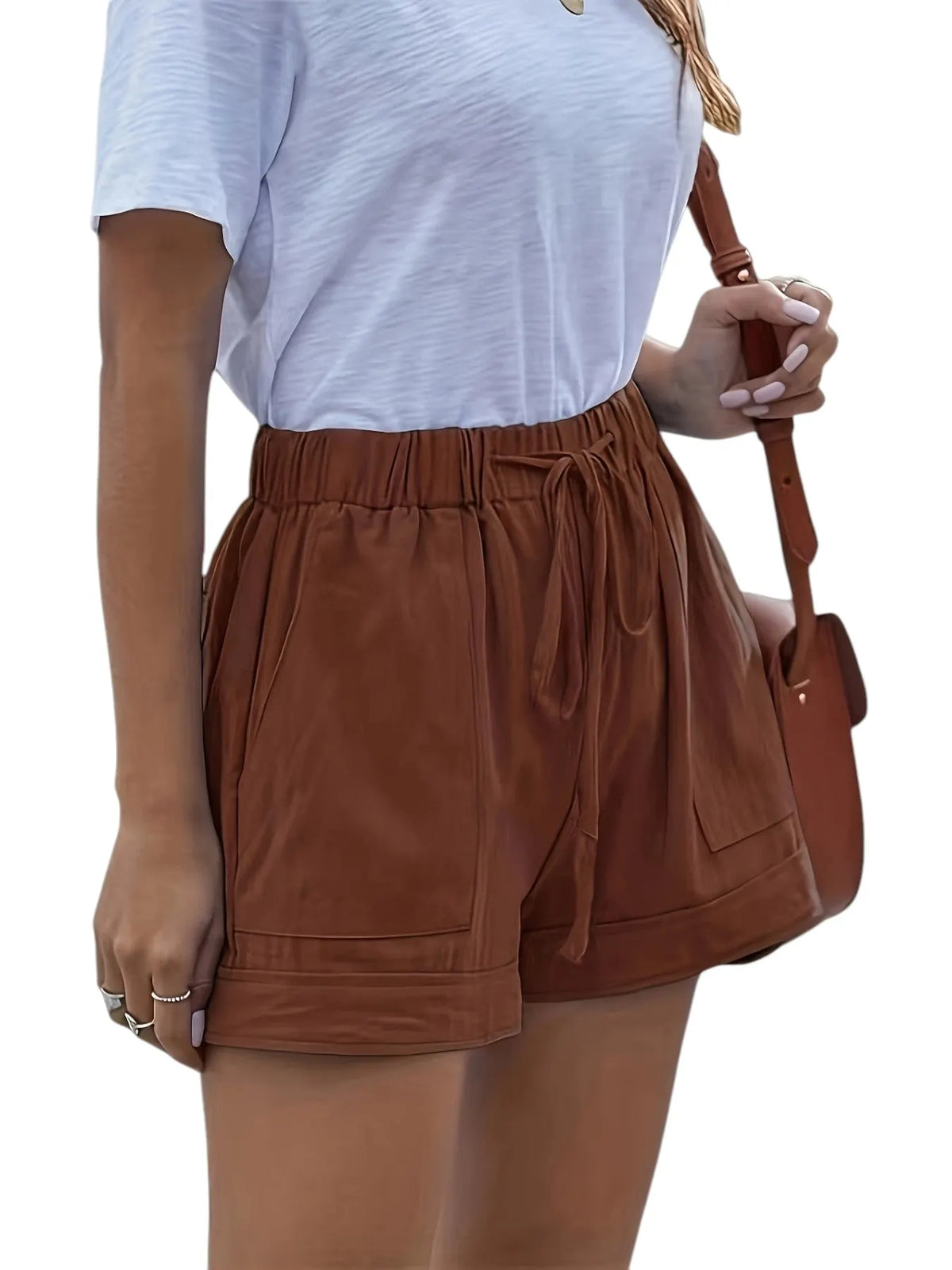 LEONA | Luchtige Dames Zomer Shorts met Elastische Tailleband & Zakken - Luchtig & Zomers