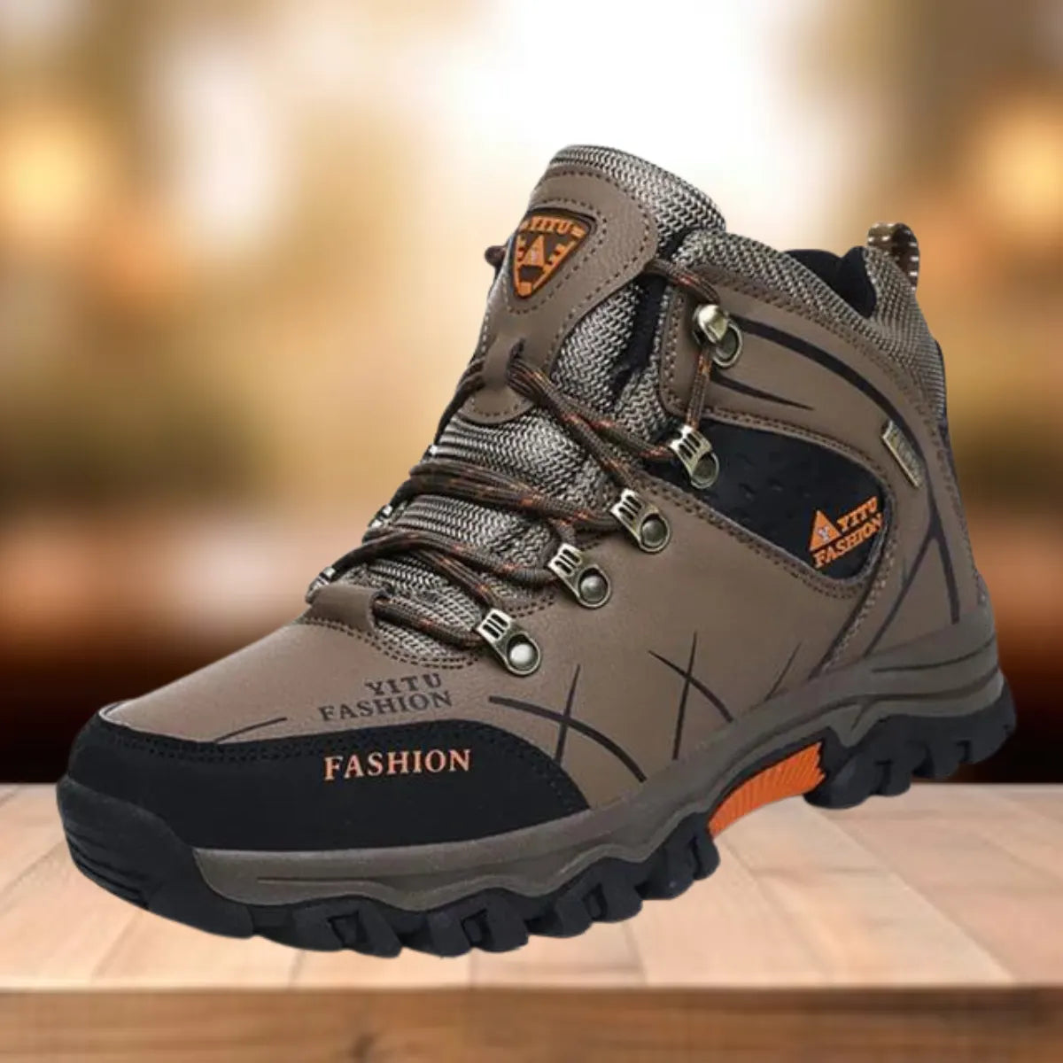 Wasserdicht Vegan Leder Trekkingschuhe Herrenschuhe