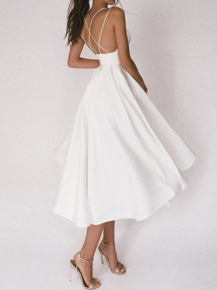 Grace Das elegante TrÃ¤gerkleid mit V-Ausschnitt
