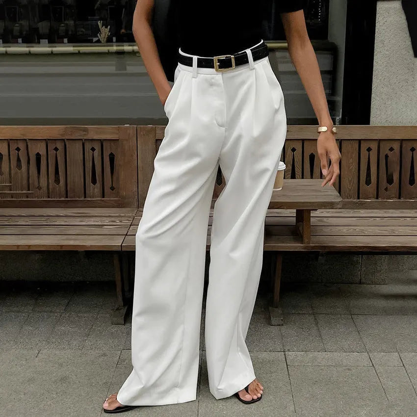 Ilena| High Waist Trousers with Wide Legs