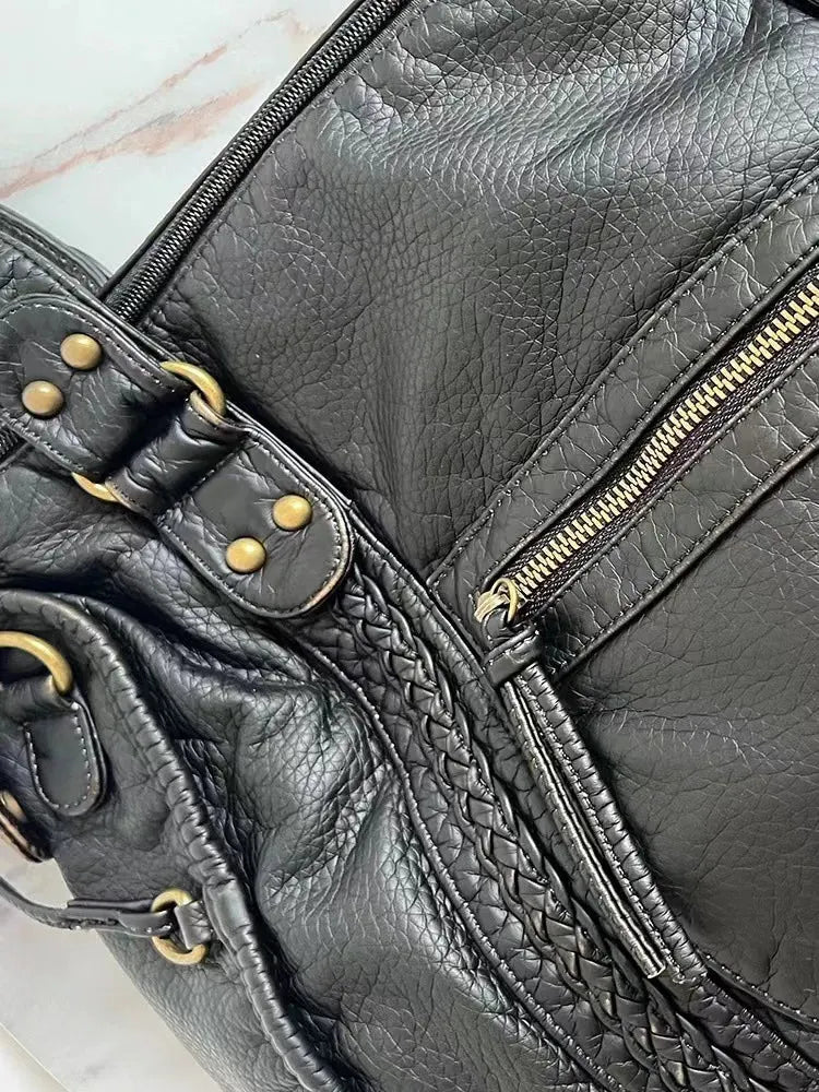 JEOARA | Leren Vintage Draagtas voor Dames – Elegant, Functioneel & Tijdloos