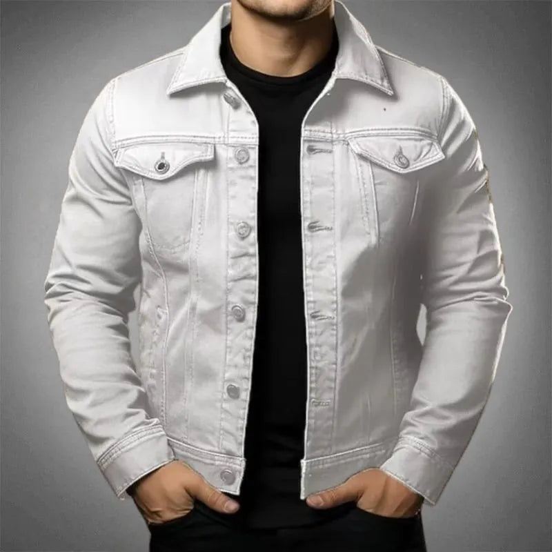 Moderne Jeansjacke Für Herren