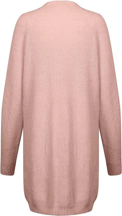 Warmova - Rollkragen-Strickkleid in breiter Passform