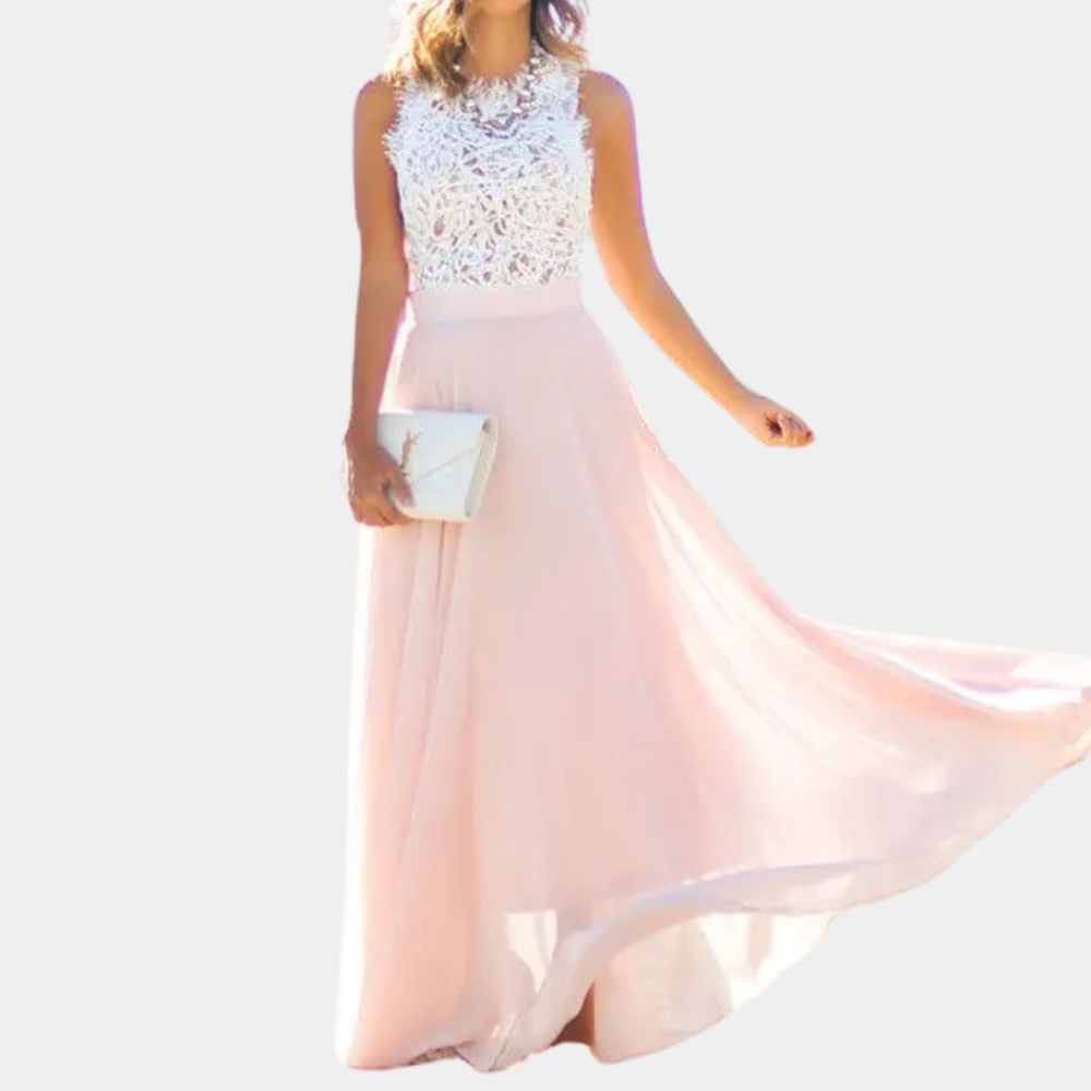 Elegantes Damenkleid Mit Spitze