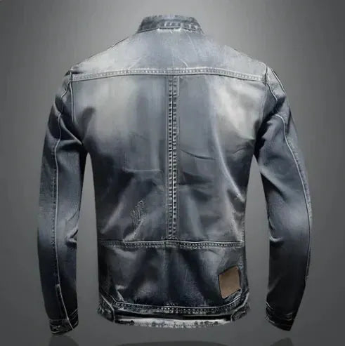 Herren ReiÃŸverschluss Denim Jacke