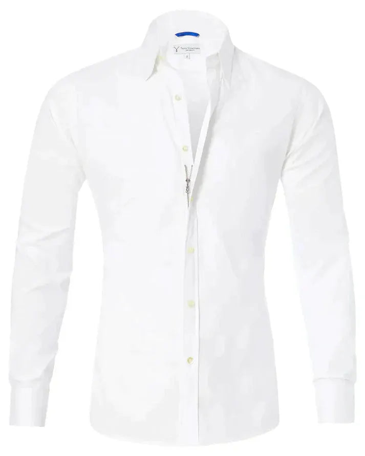 Kurt | Elegantes Hemd mit Stretch und Knopfleiste