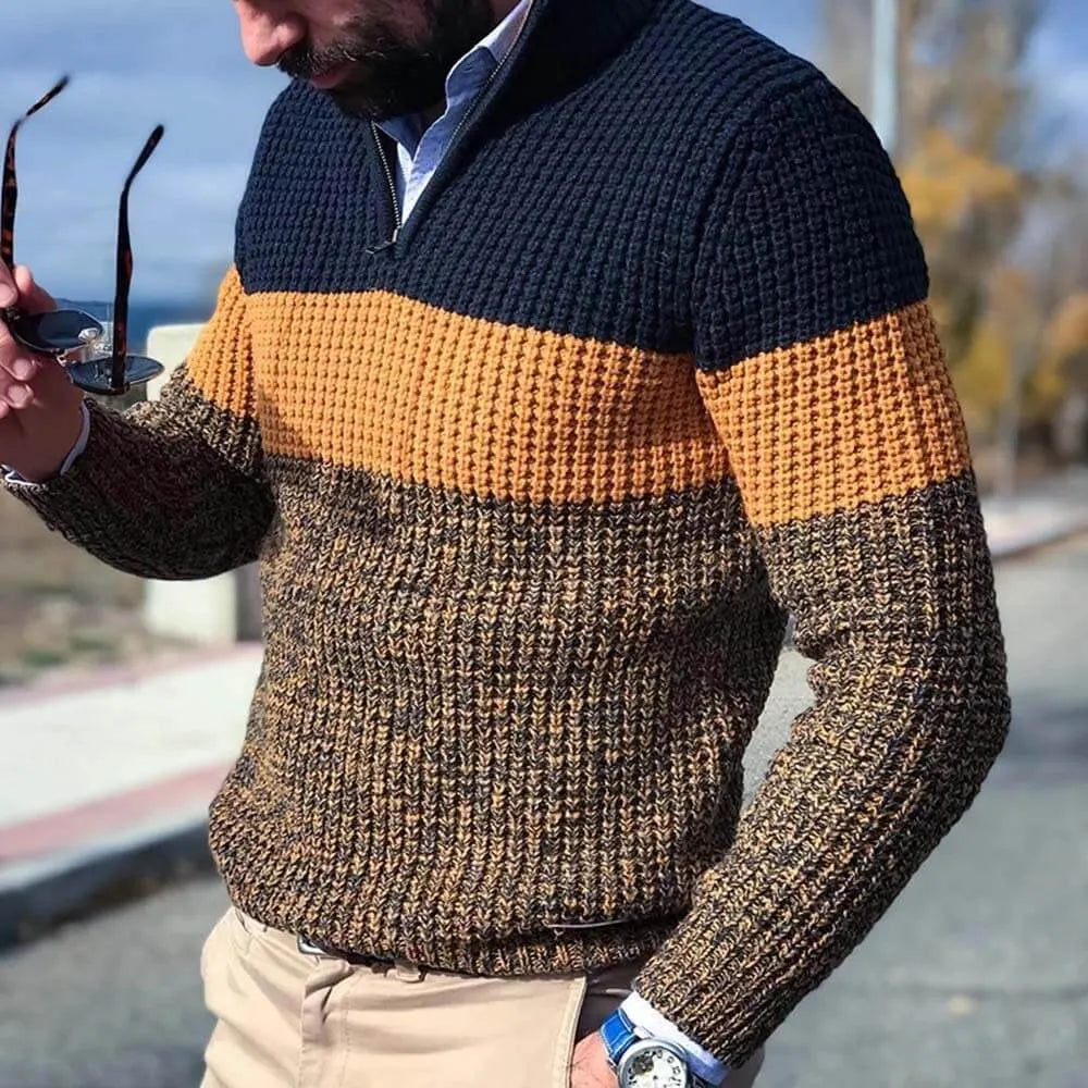 Bequemer Strickpullover für Herren