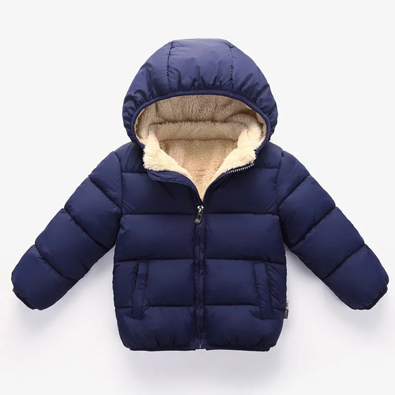 Casaco Infantil De Inverno com Capuz Lilli