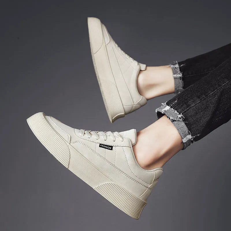 Atmungsaktive Herren Sneaker Mit Dicker Sohle
