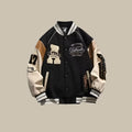Trendy Übergroße Weinlese Baseballjacke Für Herren