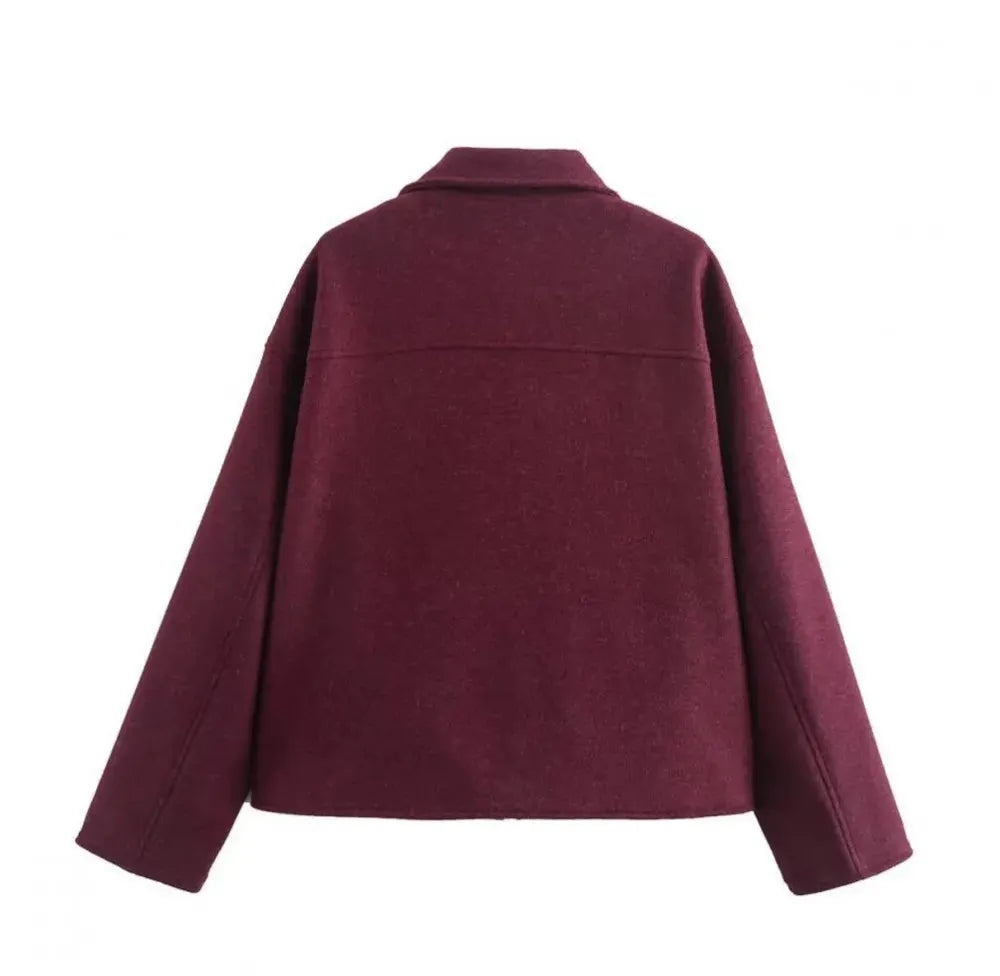 FELICE | Casual Korte Tussen Jas Voor Dames Met Zak Design - Modieus & Comfortabel