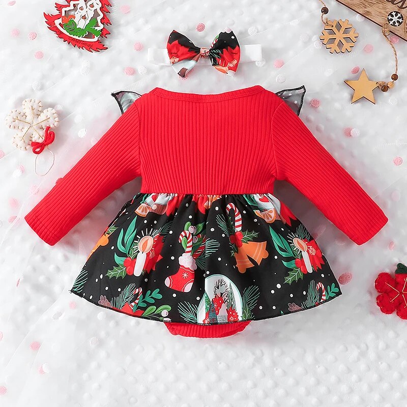 Vestido Infantil Natalino Bianca