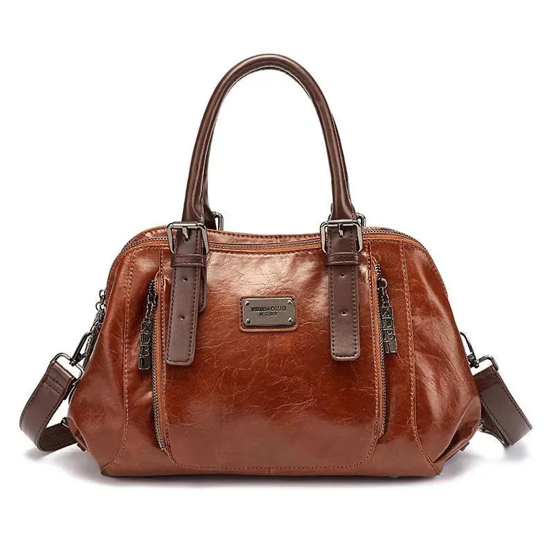 Luxe Leren Handtas | Tijdloze Elegantie & Duurzame Kwaliteit