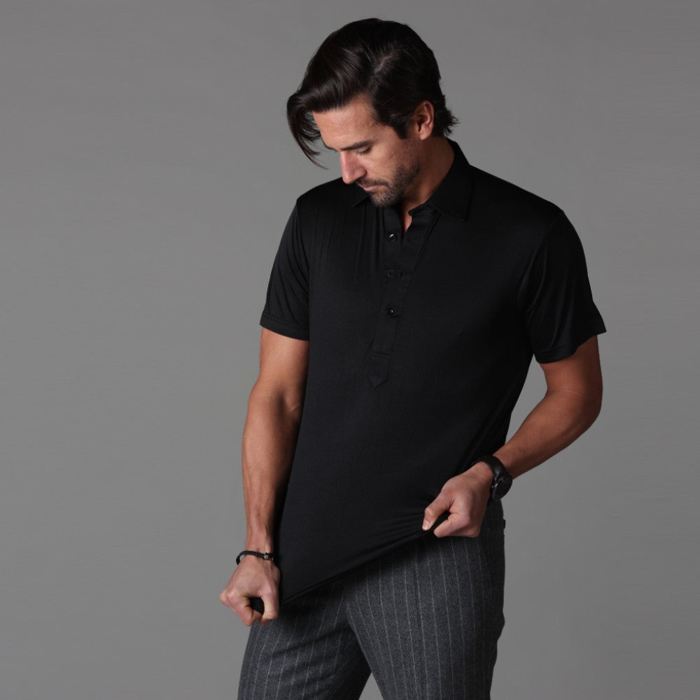 Kleid-Polo mit Steifem Kragen