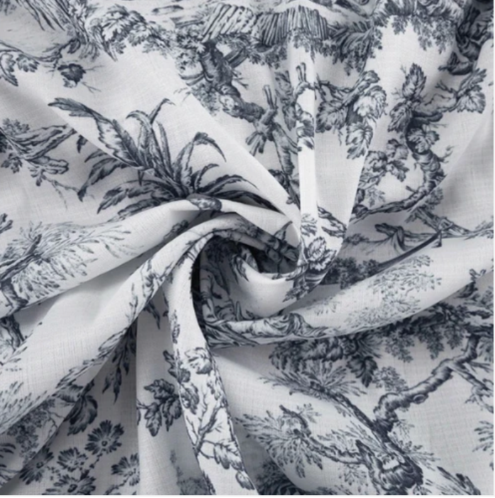 Rie| Romantic Floral Dress with Vintage Print