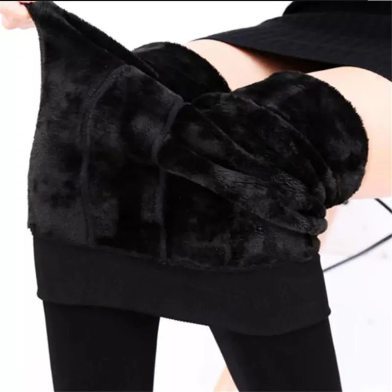 CalÃ§a Legging De Veludo Cintura Alta