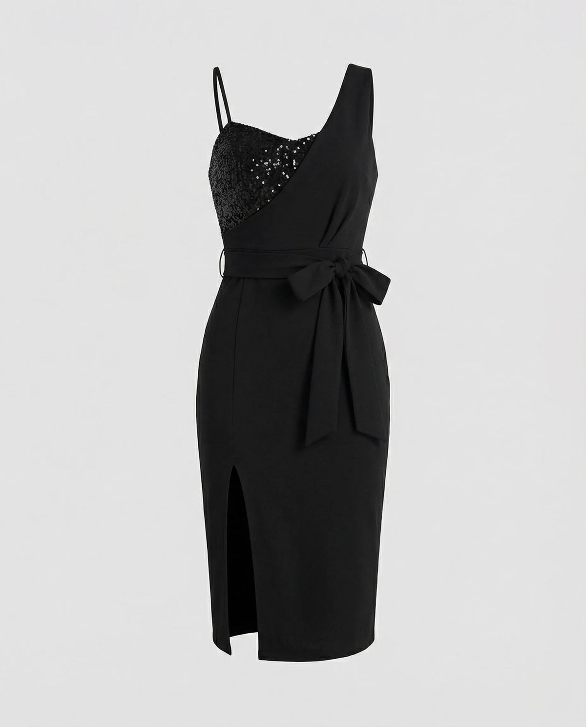 - Damen Paillettenbesetztes One Shoulder Kleid, Figurbetont & Elegant