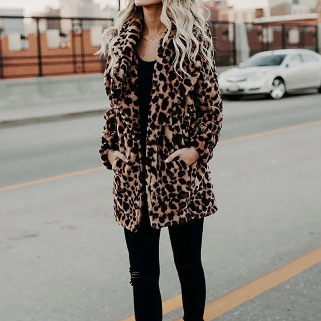 - Die beste kuschelige Eleganz Winter Plüsch Pelz Jacke