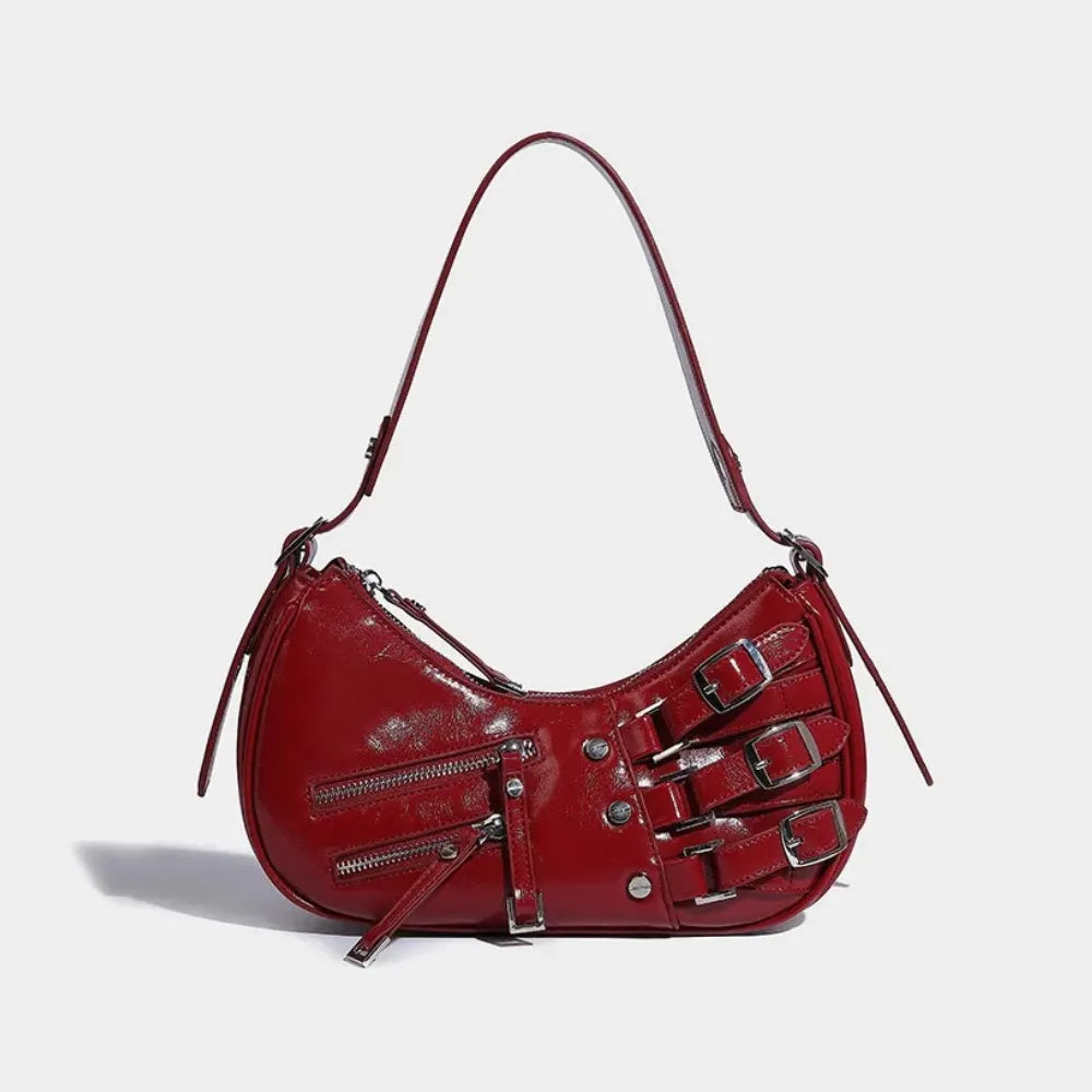 Statement Handtasche mit Schnallen Details
