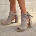 Odessah | Chic Tie-Up Ankle Boots