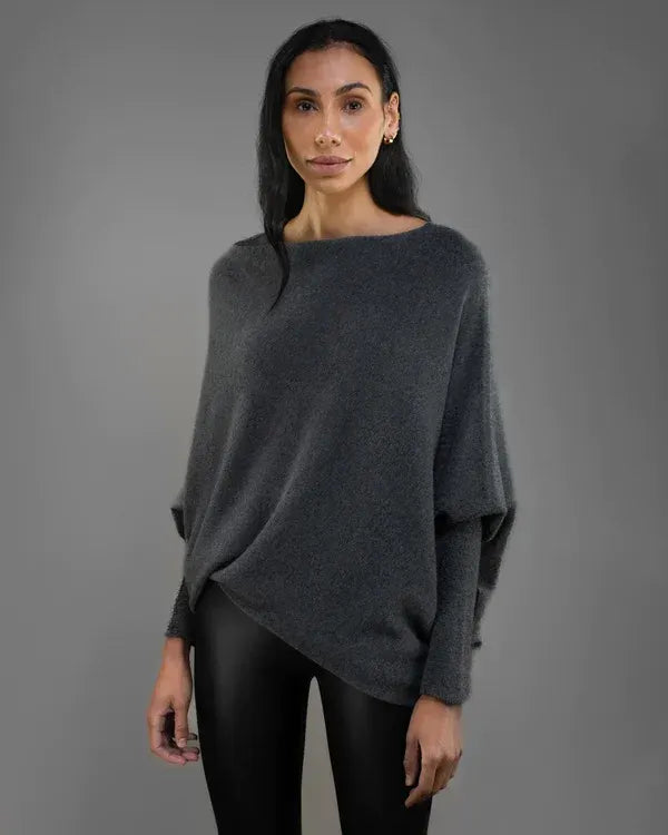 Mariemiâ„¢ - Asymmetrisch Drapierter Pullover