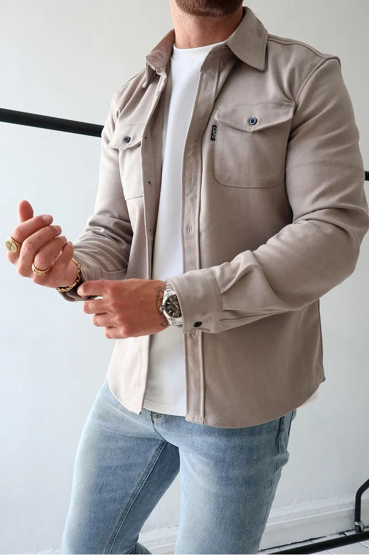 Polojacke mit Knopfleiste
