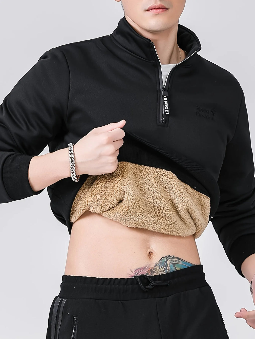 Herren Pullover mit Stehkragen fÃ¼r Herbst Winter