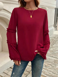MARTINA | Elegante Top Met Ruches Mouwen Voor Dames - Stijlvol & Charmant