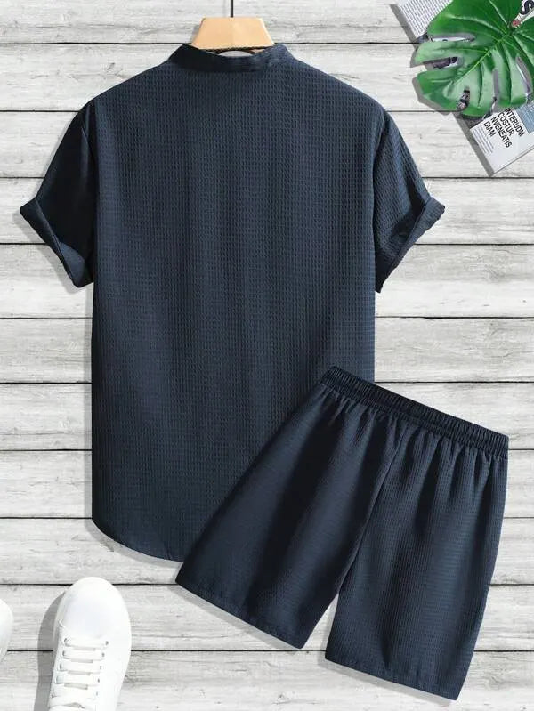 Ärmelshirt Und Shorts Satz Für Männer