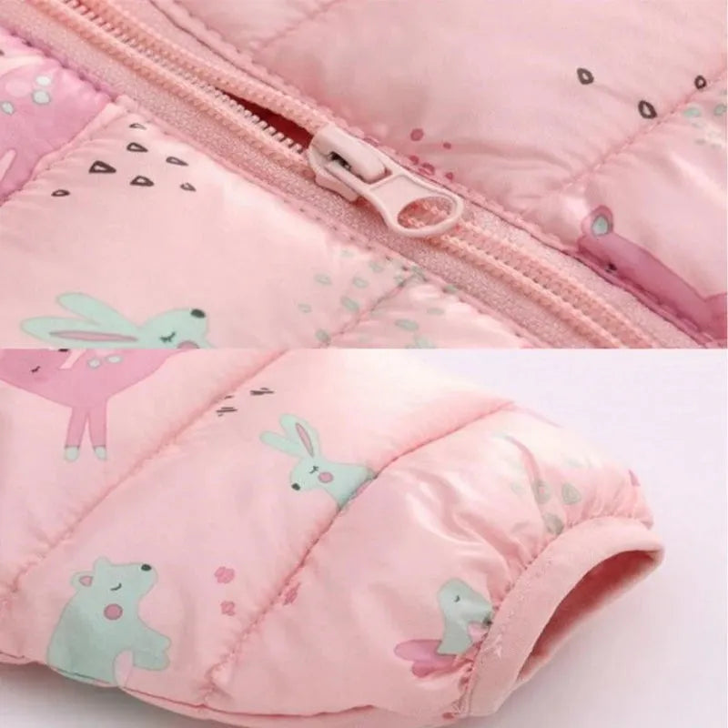 Casaco Infantil de Inverno Com Capuz