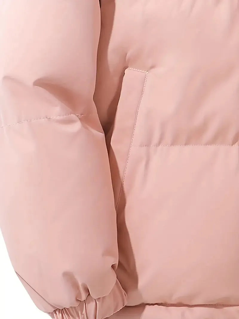 Damen-Pufferjacke aus 100 % Polyester fÃ¼r den Winter