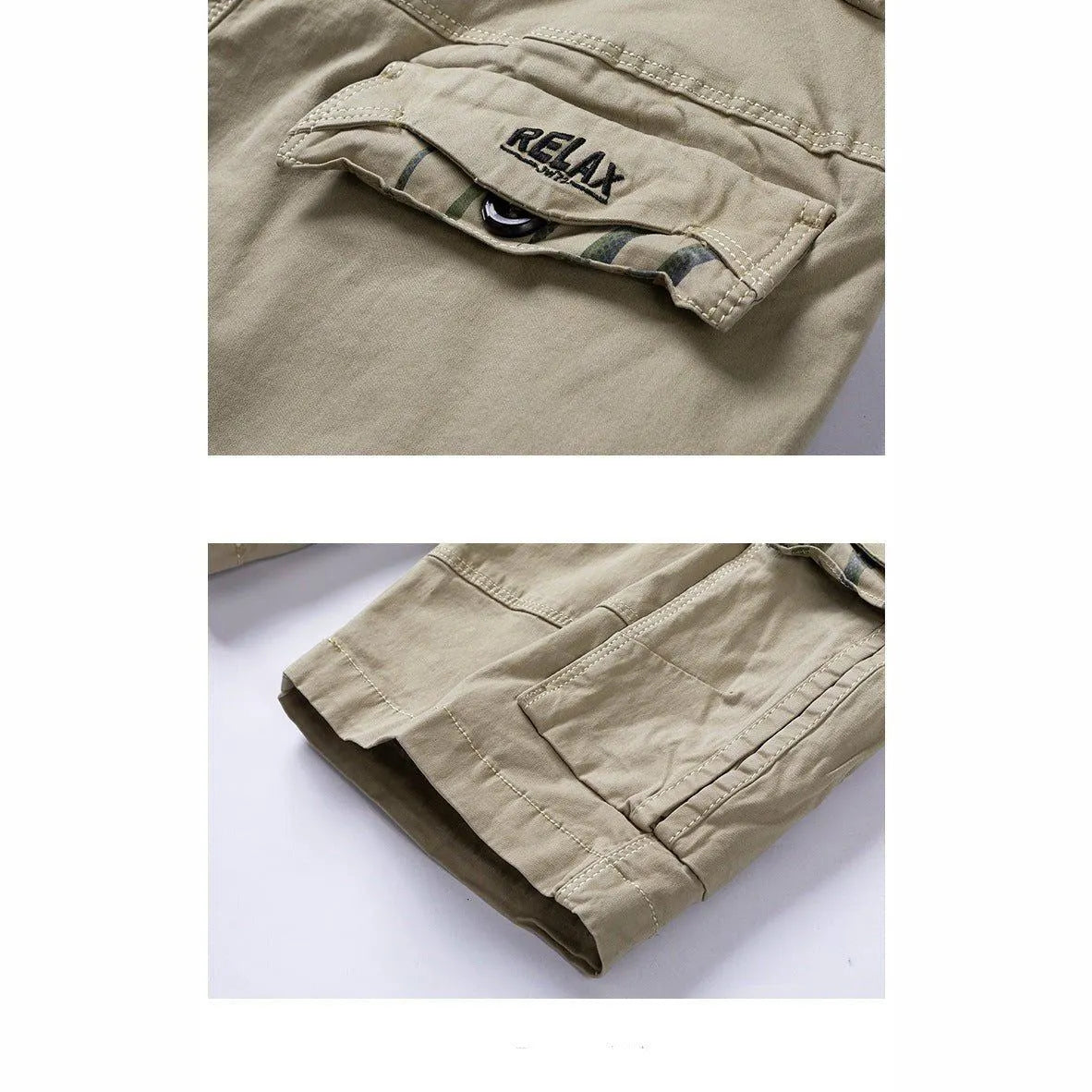 Cargo Shorts mit Seitentaschen aus Baumwolle