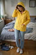Damen Regenjacke Leicht mit Kapuze