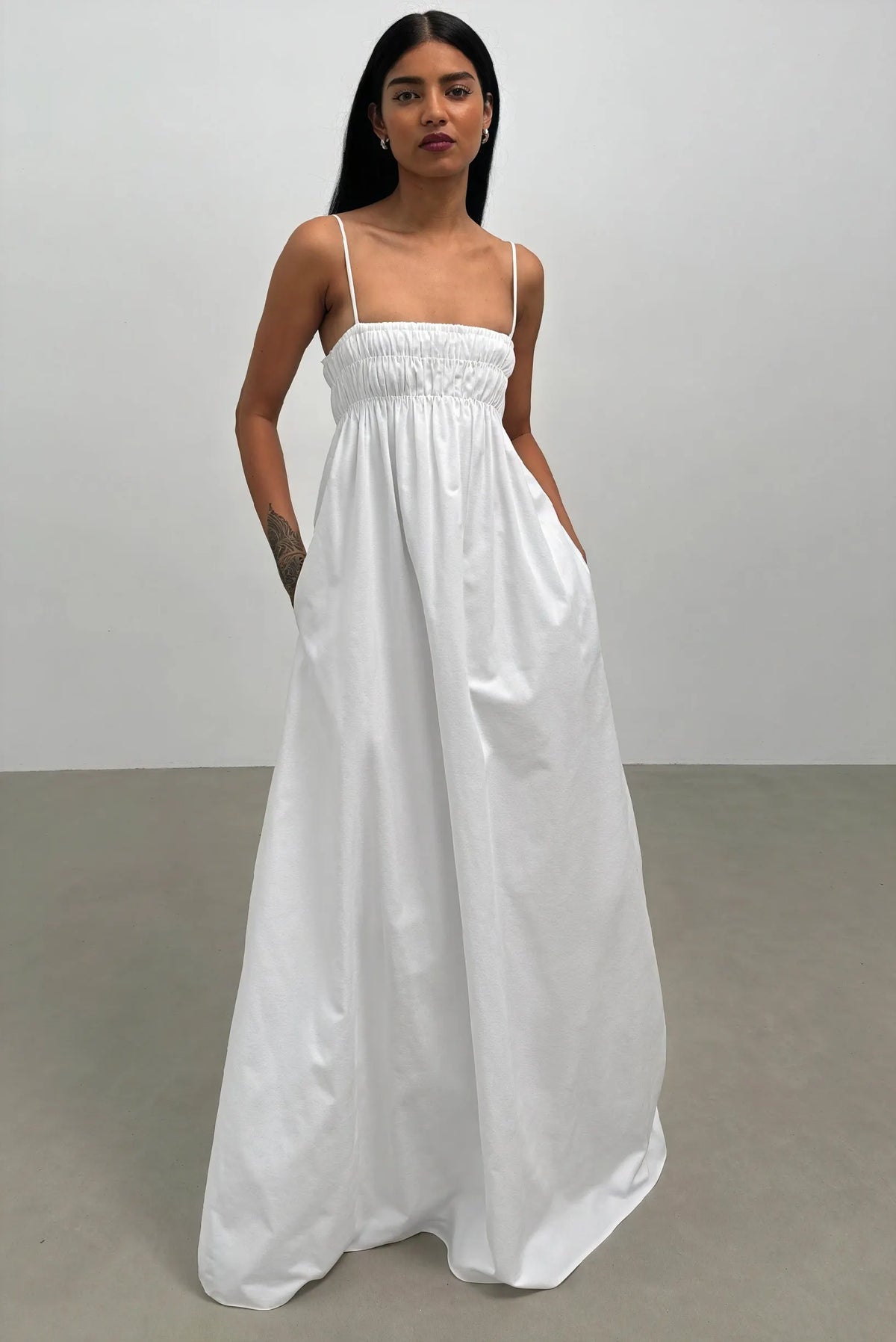 Luftiges Maxikleid mit A-Linien-Schnitt
