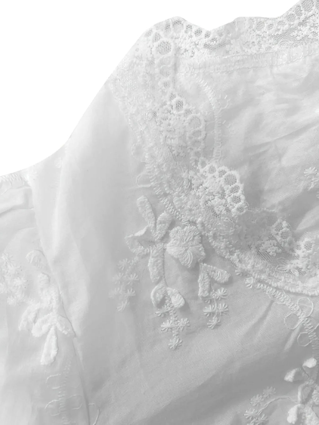 Lace Detail Button Up Shirt