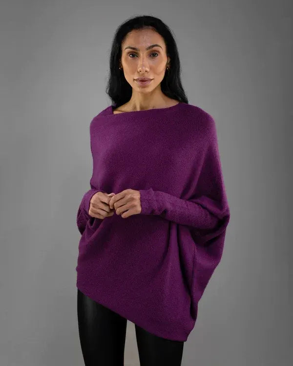 Mariemiâ„¢ - Asymmetrisch Drapierter Pullover