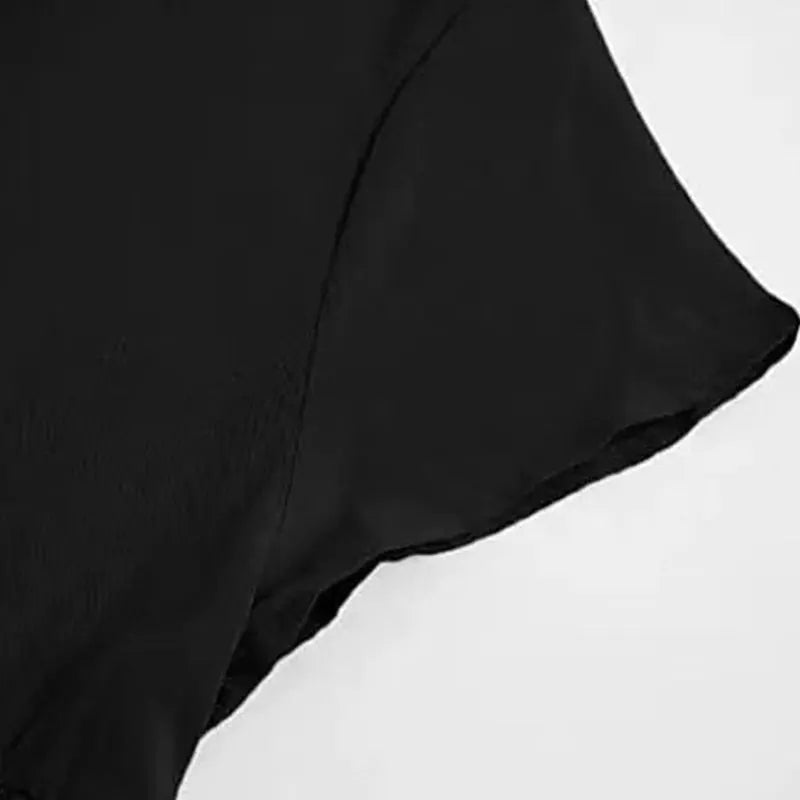 kurzÃ¤rmeliges gewebtes Kleid