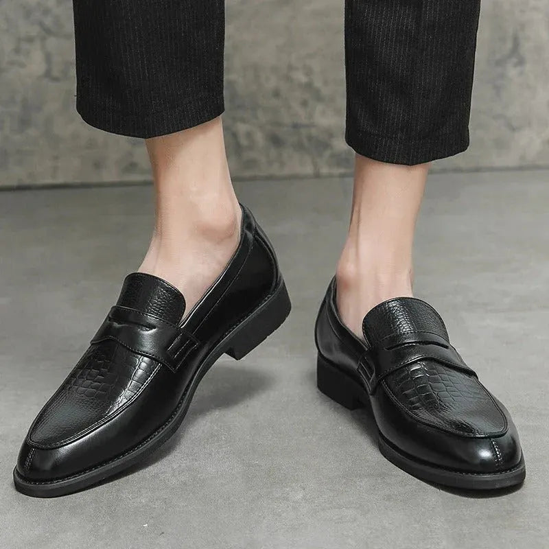 Herren Sommer Loafer Plateau