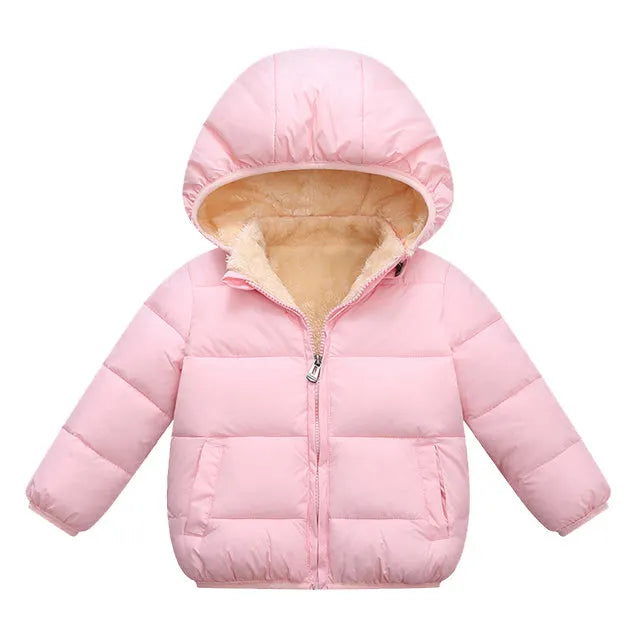 Casaco Infantil De Inverno com Capuz Lilli