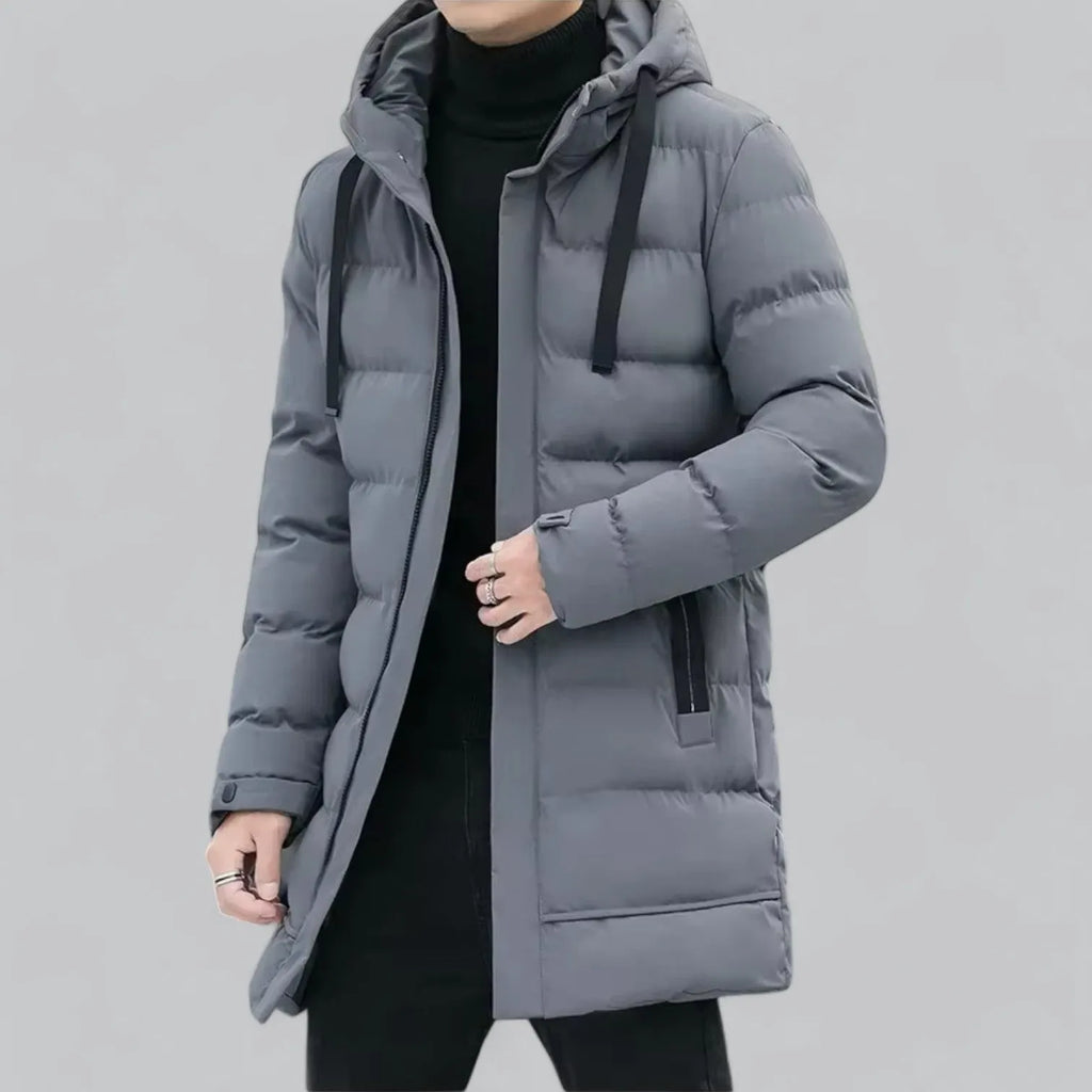 Elegante lange Winterjacke für Männer
