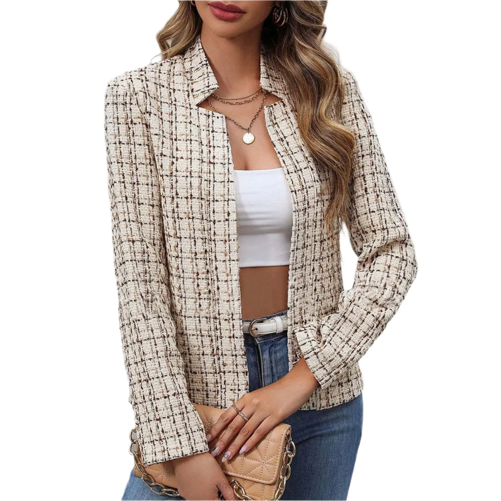 Elegant Trendy Women's Blazer with Long Sleeves