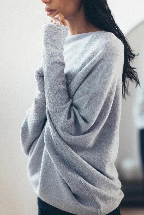 Mariemiâ„¢ - Asymmetrisch Drapierter Pullover