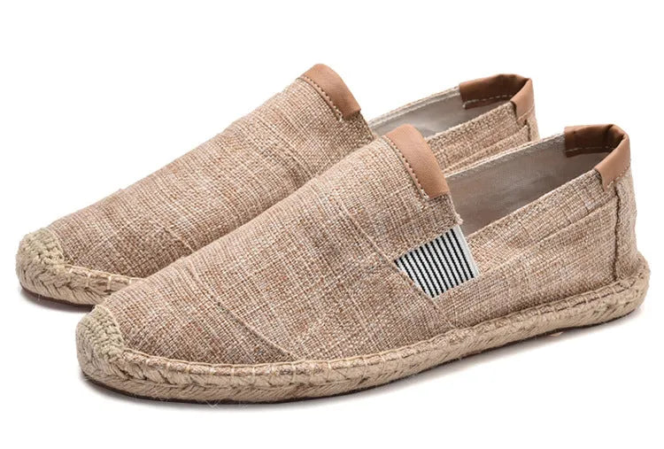 Stilvolle Leichte Canvas Loafer Für Herren