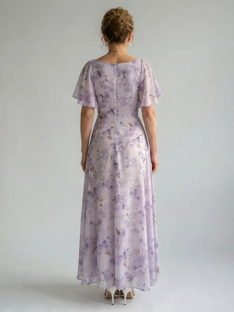 Vaelis | Flutter Sleeve Midi Dress