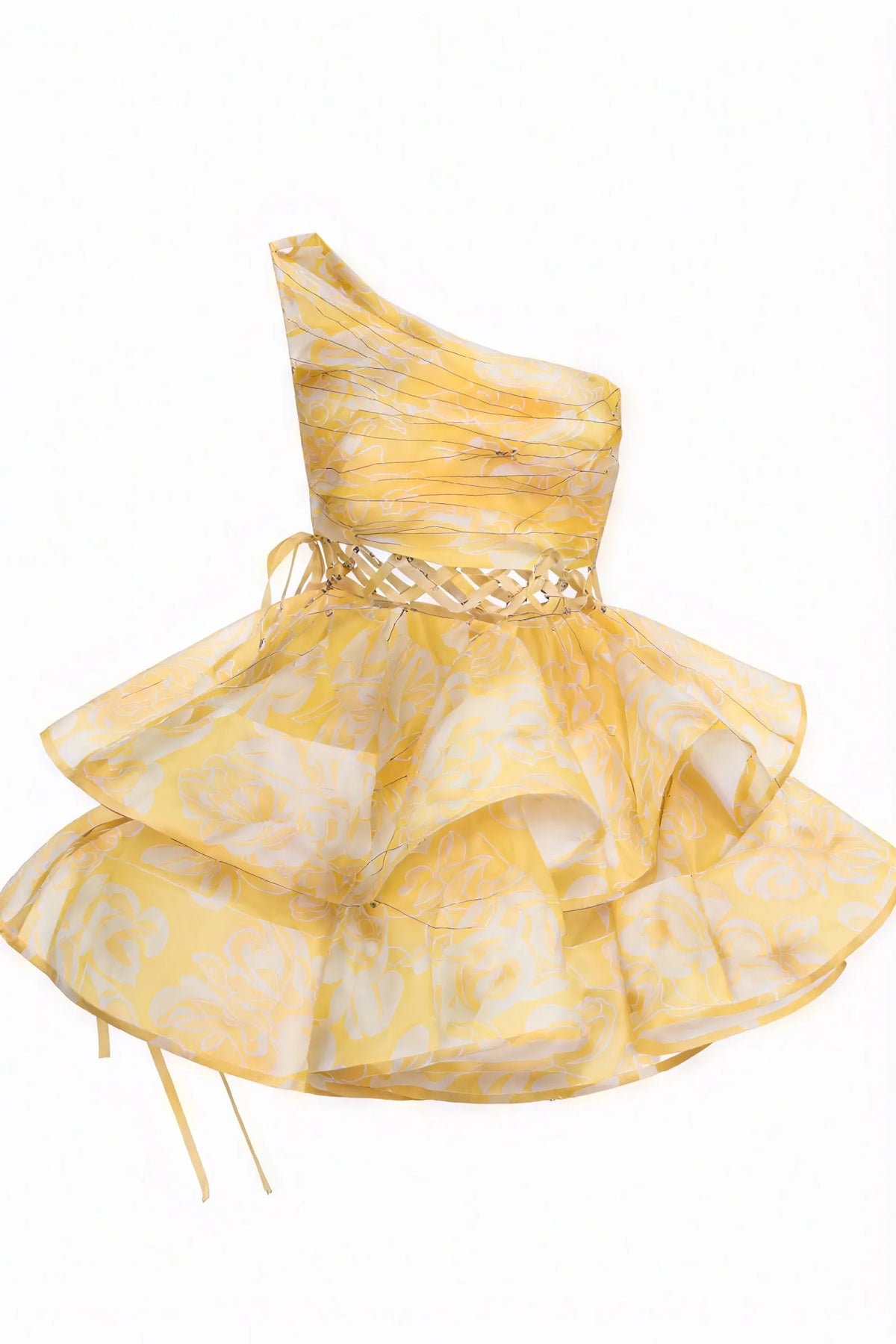 Verspieltes Minikleid mit floralem Muster