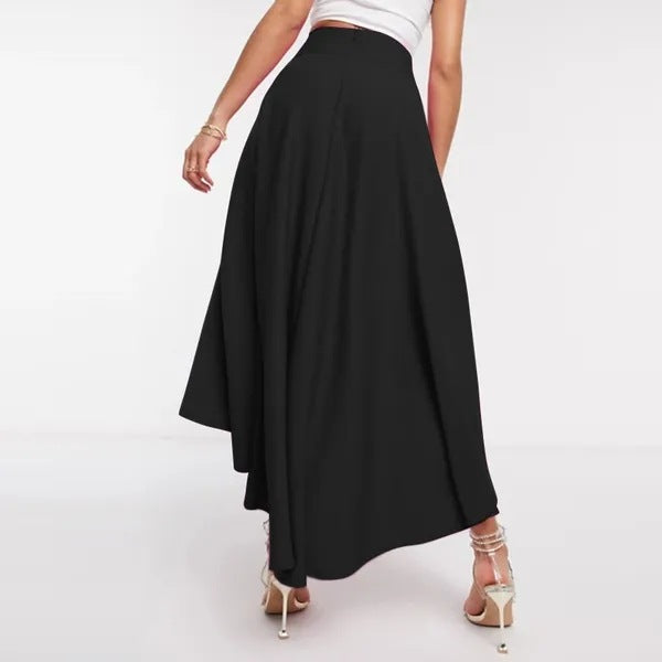 Jupe asymÃ©trique taille haute
