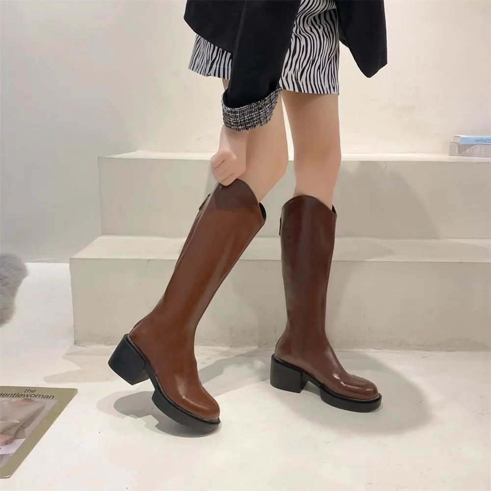 Moderne Hoge Winterlaarzen Voor Dames – Trendy & Comfortabel Voor Koude Dagen