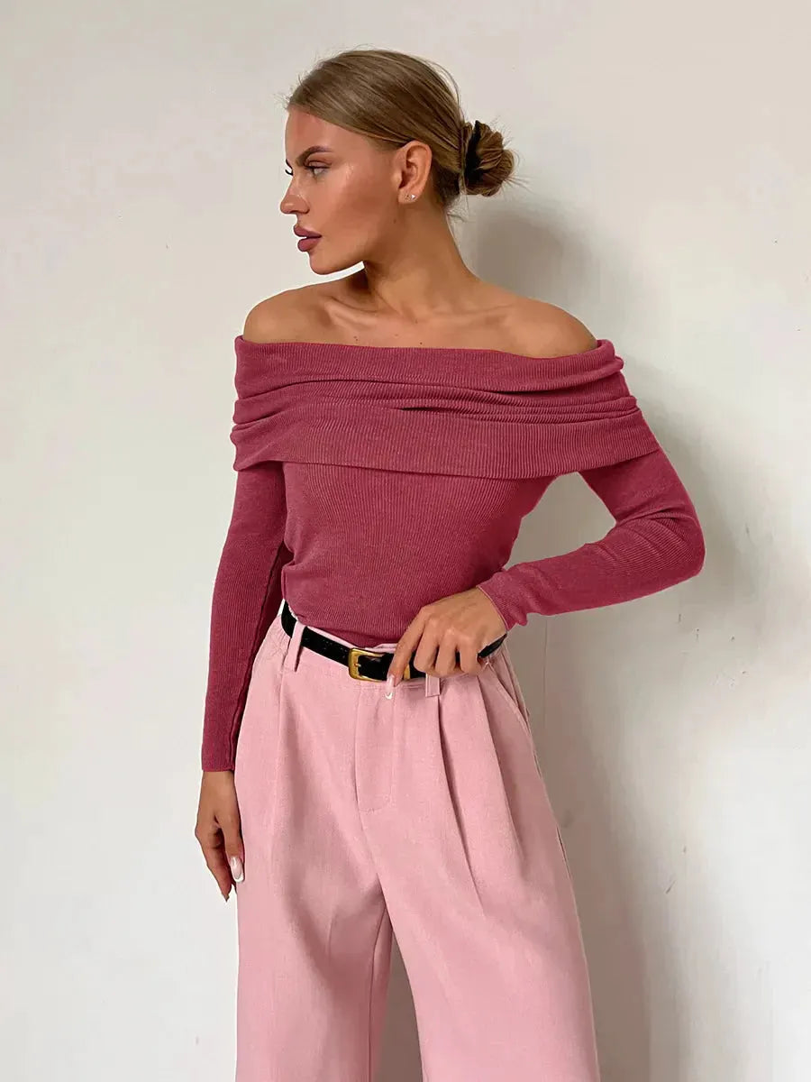 Malou | Off-Shoulder Ribbed Top
