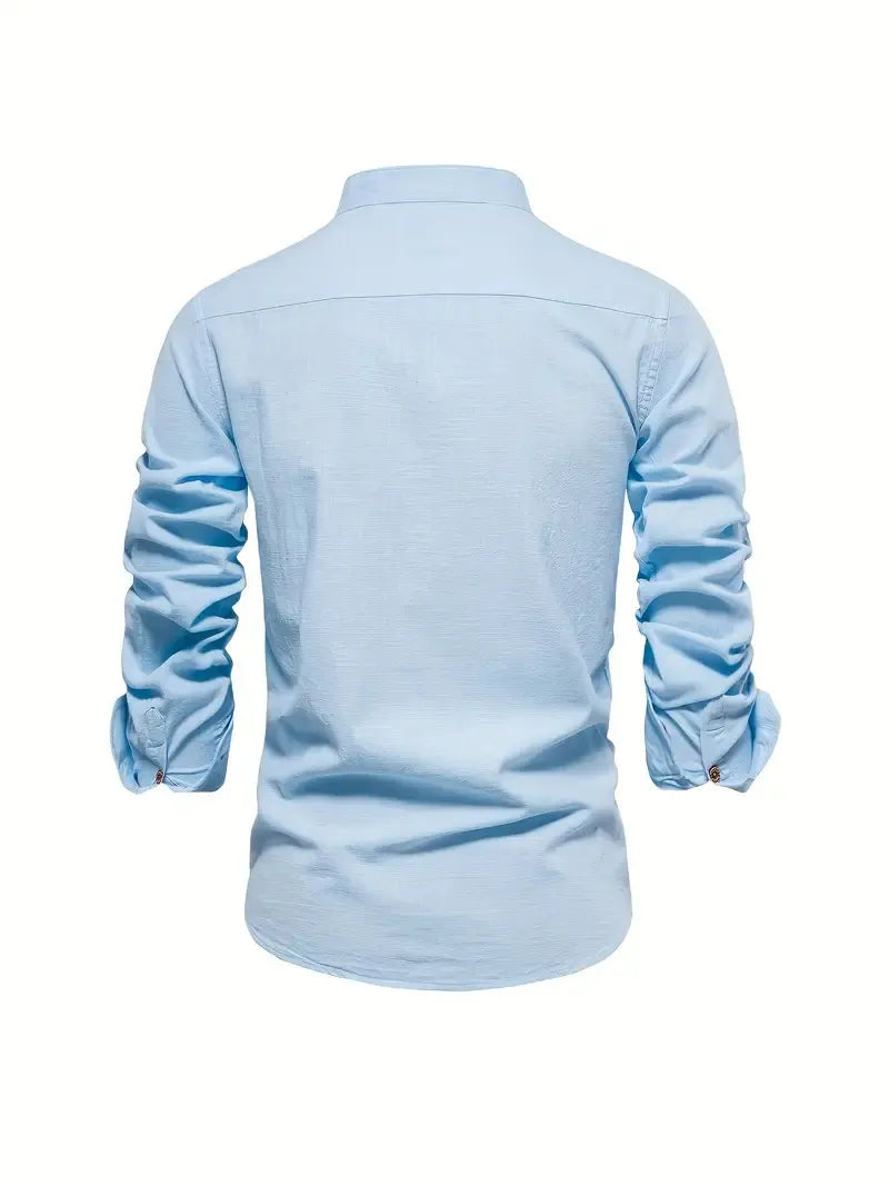 Herren Slim-fit Hemd Langarm