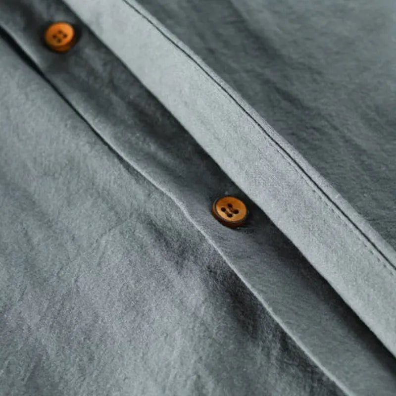 Minimalistisches Kimono Hemd Für Herren
